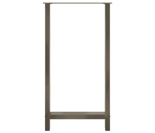 Bāra Galda Kājas, 2 Gab., 60X(110-111) Cm, Dabīgs Tērauds Vidaxl