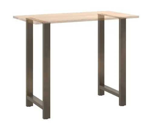 Bāra Galda Kājas, 2 Gab., 60X(110-111) Cm, Dabīgs Tērauds Vidaxl