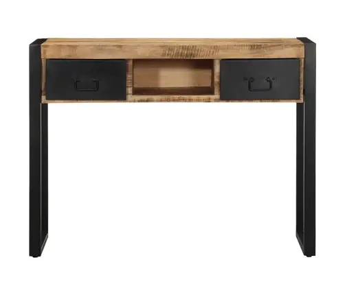 Konsolinis Stalas 100X35X75 Cm Tvirtas Neapdorotas Medis Mango