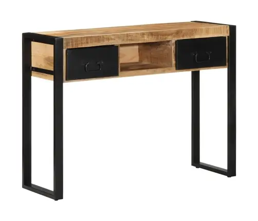 Konsolinis Stalas 100X35X75 Cm Tvirtas Neapdorotas Medis Mango