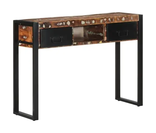 Konsoles Galds Daudzkrāsains 100X35X75 Cm Pārstrādāts Masīvkoks Vidaxl