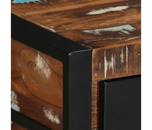 Konsoles Galds Daudzkrāsains 100X35X75 Cm Pārstrādāts Masīvkoks Vidaxl