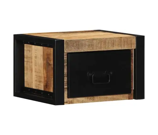 Spintelė Prie Lovos 40X35X25 Cm Tvirtas Neapdorotas Medis Mango