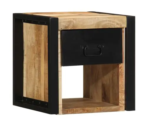 Spintelė Prie Lovos 40X35X40 Cm Tvirtas Neapdorotas Medis Mango