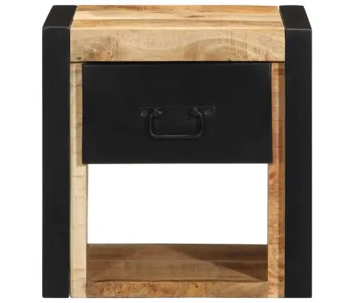 Spintelė Prie Lovos 40X35X40 Cm Tvirtas Neapdorotas Medis Mango