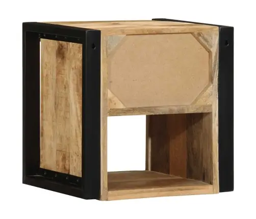 Spintelė Prie Lovos 40X35X40 Cm Tvirtas Neapdorotas Medis Mango