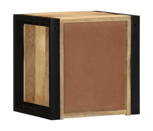 Nakts Skapītis 40X35X40 Cm Masīv, Raupja Koka Mango Vidaxl