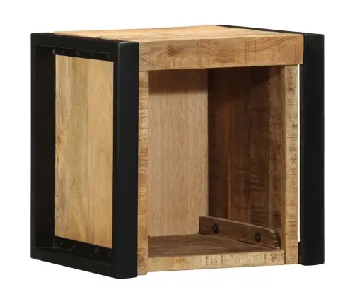 Lovos Spintelės 2 Vnt 40X35X40Cm Masyvo Neapdoroto Medžio Mango