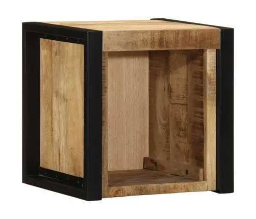 Lovos Spintelės 2 Vnt 40X35X40Cm Masyvo Neapdoroto Medžio Mango