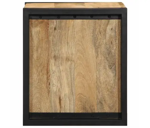 Lovos Spintelės 2 Vnt 40X35X40Cm Masyvo Neapdoroto Medžio Mango