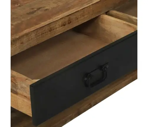 Apģērbu Statīvs Ar Āķiem Un Plauktiem 110X40X179 Cm Ciets Raupjš Mango Koks Vidaxl