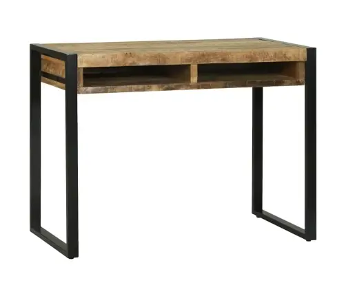 Makiažo Stalas Ruda 100 X 50 X 75 Cm Mango Medienos Masyvas