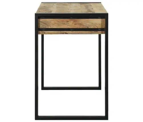 Makiažo Stalas Ruda 100 X 50 X 75 Cm Mango Medienos Masyvas