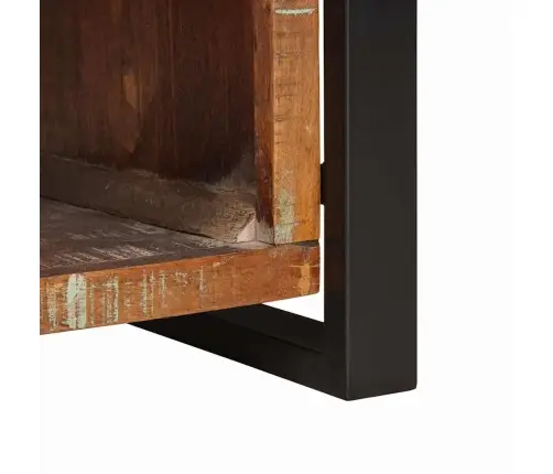 Laikymo Suolas Įvairiaspalvis Perdirbtos Medienos Masyvas