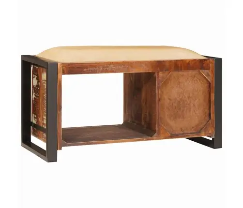 Laikymo Suolas Įvairiaspalvis Perdirbtos Medienos Masyvas