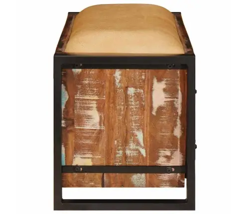 Laikymo Suolas Įvairiaspalvis Perdirbtos Medienos Masyvas