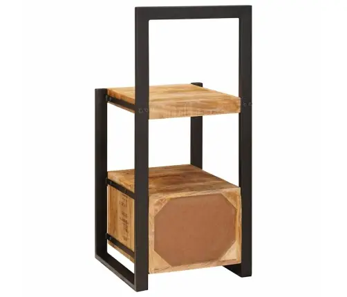 Valet Stends 40X40X90 Cm Solidais Raupjs Mango Koks Vidaxl