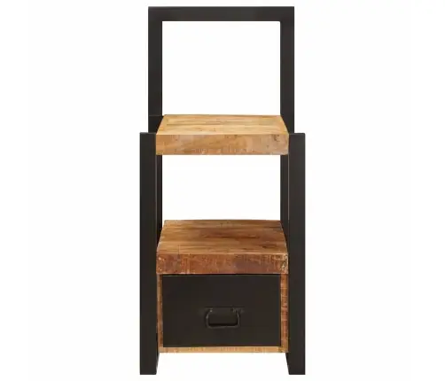 Valet Stends 40X40X90 Cm Solidais Raupjs Mango Koks Vidaxl