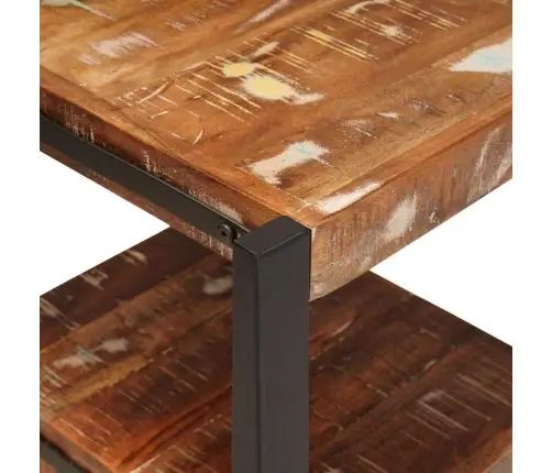 Valet Stends Daudzkrāsains 40X40X90 Cm Solid Koks Pārstrādāts Vidaxl