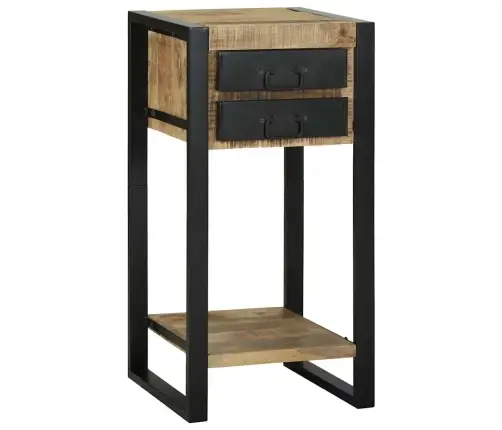 Telefona Statīvs 40X40X80 Cm Ciets Raupja Koka Mango Vidaxl