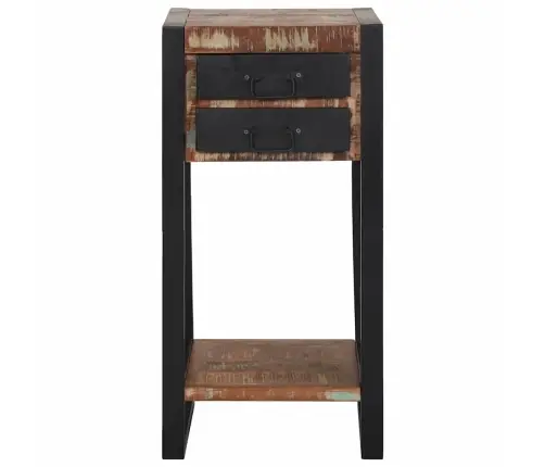 Telefona Statīvs Daudzkrāsains 40X40X80 Cm Cietais Atjaunotais Koks Vidaxl