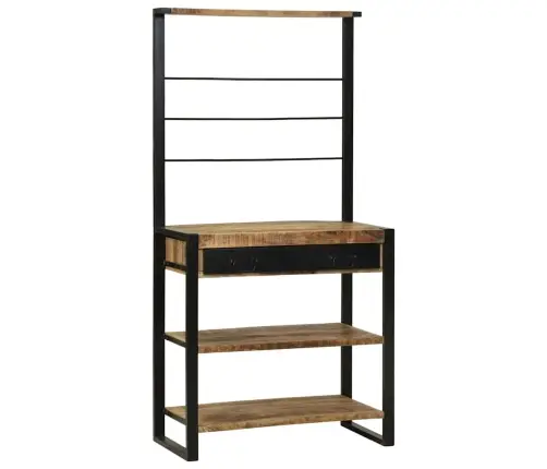 Virtuves Plaukts 80X40X160 Cm No Solidā Akācijas Koka Vidaxl