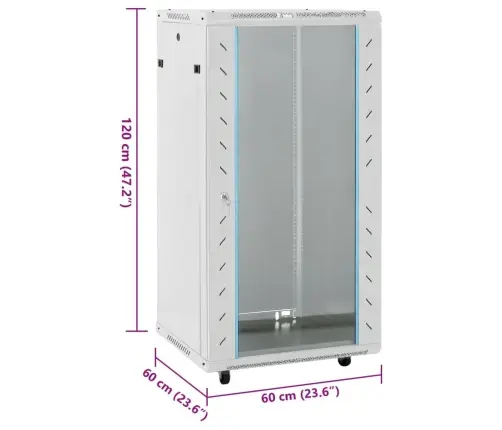 22U Serverikapp, 19" Ip20, Hall, 60 X 60 X 120 Cm