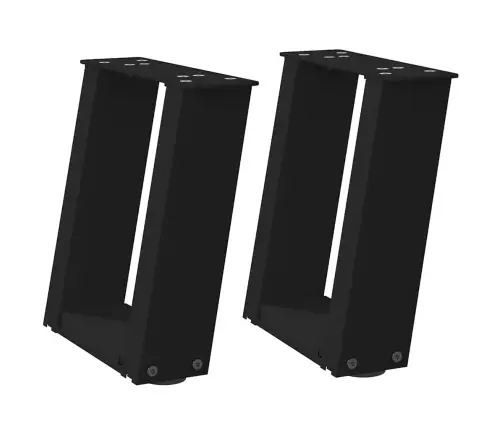 Kafijas Galdiņa Kājas, 2 Gab., U-Veida, Melnas, 30X(30-31) Cm, Tērauds Vidaxl