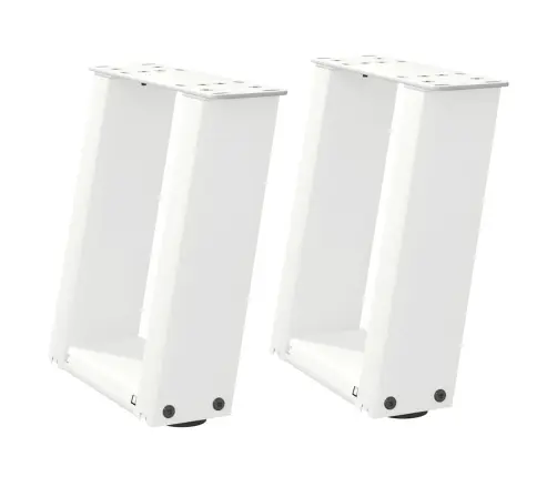 Kavos Staliuko Kojelės, 2 Vnt., Baltos, 30X(30-31) cm Plienas, U Formos