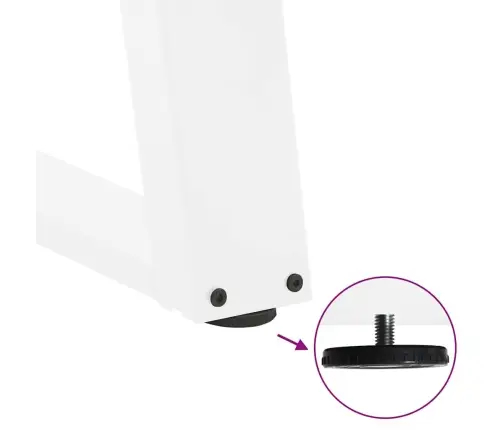 Kavos Staliuko Kojelės, 2 Vnt., Baltos, 30X(30-31) cm Plienas, U Formos