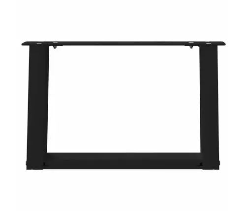 Kafijas Galdiņa Kājas, 2 Gab., U-Veida, Melnas, 40X(30-31) Cm, Tērauds Vidaxl