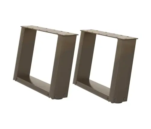 Kafijas Galdiņa Kājas, 2 Gab., U-Veida, Dabīgs Tērauds, 40X(30-31) Cm Vidaxl