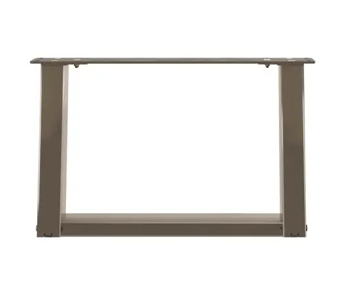 Kafijas Galdiņa Kājas, 2 Gab., U-Veida, Dabīgs Tērauds, 40X(30-31) Cm Vidaxl