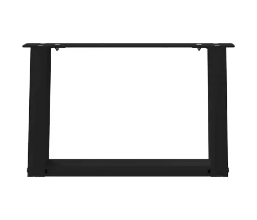 Kafijas Galdiņa Kājas, 2 Gab., U-Veida, Melnas, 50X(30-31) Cm, Tērauds Vidaxl