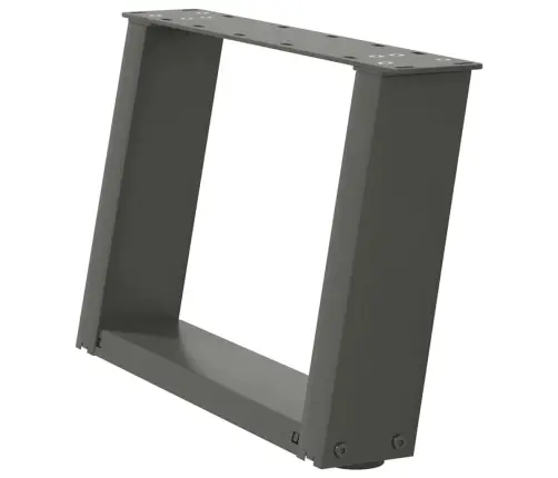 Kafijas Galdiņa Kājas, 2 Gab., U-Veida, Antracīta Krāsā, 50X(30-31) Cm, Tērauds Vidaxl