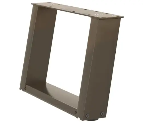 Kafijas Galdiņa Kājas, 2 Gab., U-Veida, Dabīgs Tērauds, 50X(30-31) Cm Vidaxl