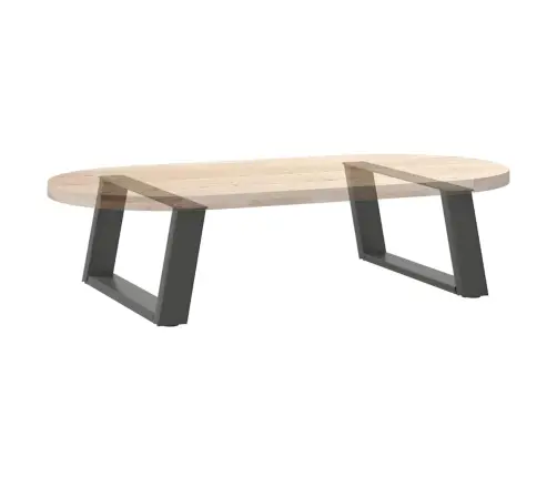 Kafijas Galdiņa Kājas, 2 Gab., U-Veida, Antracīta Krāsā, 60X(30-31) Cm, Tērauds Vidaxl
