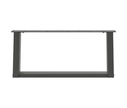 Kafijas Galdiņa Kājas, 2 Gab., U-Veida, Antracīta Krāsā, 70X(30-31) Cm, Tērauds Vidaxl