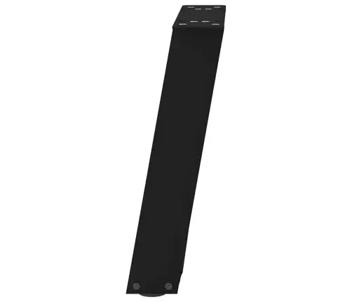 Kafijas Galdiņa Kājas, 2 Gab., U-Veida, Melnas, 28X(42-43) Cm, Tērauds Vidaxl