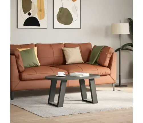 Kafijas Galdiņa Kājas, 2 Gab., U-Veida, Antracīta Krāsā, 28X(42-43) Cm, Tērauds Vidaxl