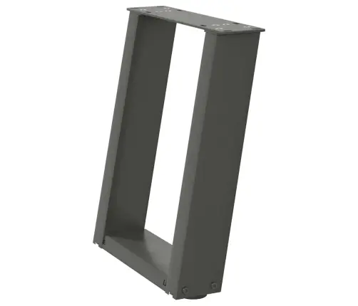 Kafijas Galdiņa Kājas, 2 Gab., U-Veida, Antracīta Krāsā, 28X(42-43) Cm, Tērauds Vidaxl