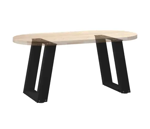 Kafijas Galdiņa Kājas, 2 Gab., U-Veida, Melnas, 38X(42-43) Cm, Tērauds Vidaxl