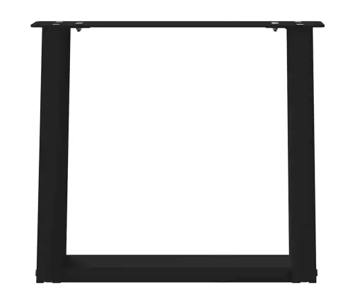 Kafijas Galdiņa Kājas, 2 Gab., U-Veida, Melnas, 50X(42-43) Cm, Tērauds Vidaxl
