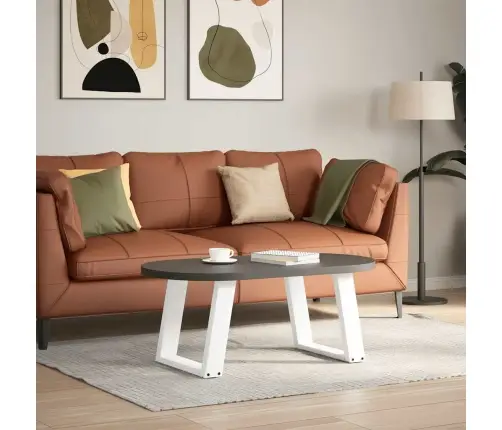 Kafijas Galdiņa Kājas, 2 Gab., U-Veida, Baltas, 50X(42-43) Cm, Tērauds Vidaxl