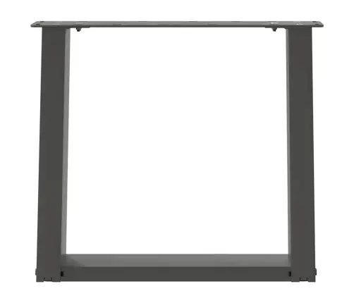 Kafijas Galdiņa Kājas, 2 Gab., U-Veida, Antracīta Krāsā, 50X(42-43) Cm, Tērauds Vidaxl