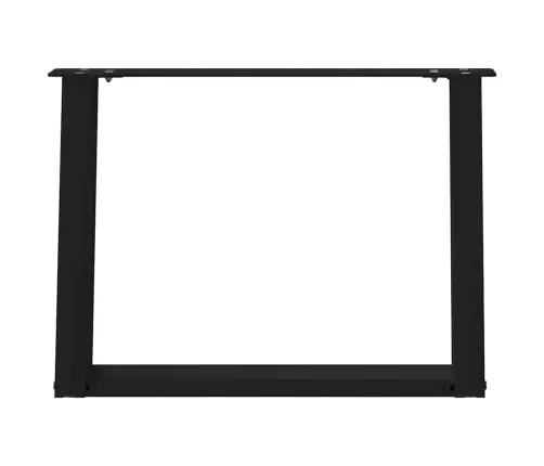 Kafijas Galdiņa Kājas, 2 Gab., U-Veida, Melnas, 60X(42-43) Cm, Tērauds Vidaxl