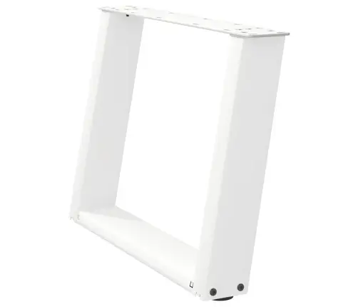 Kohvilaua Jalad U-Kujulised 2 Tk Valged 60 X (42-43) Cm Terasest