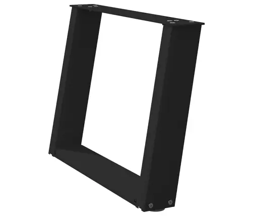 Kafijas Galdiņa Kājas, 2 Gab., U-Veida, Melnas, 70X(42-43) Cm, Tērauds Vidaxl