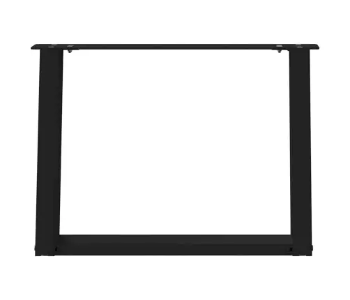 Kafijas Galdiņa Kājas, 2 Gab., U-Veida, Melnas, 70X(42-43) Cm, Tērauds Vidaxl