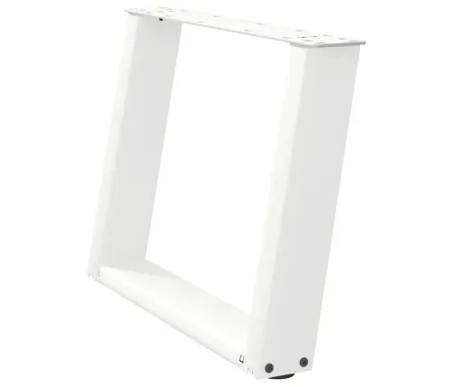 Kafijas Galdiņa Kājas, 2 Gab., U-Veida, Baltas, 70X(42-43) Cm, Tērauds Vidaxl